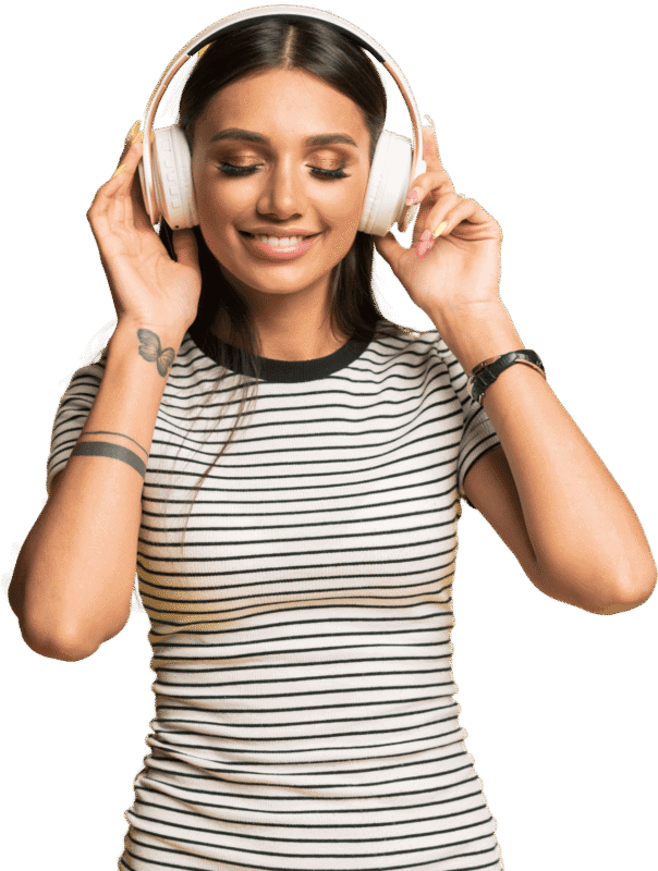 girl headphones